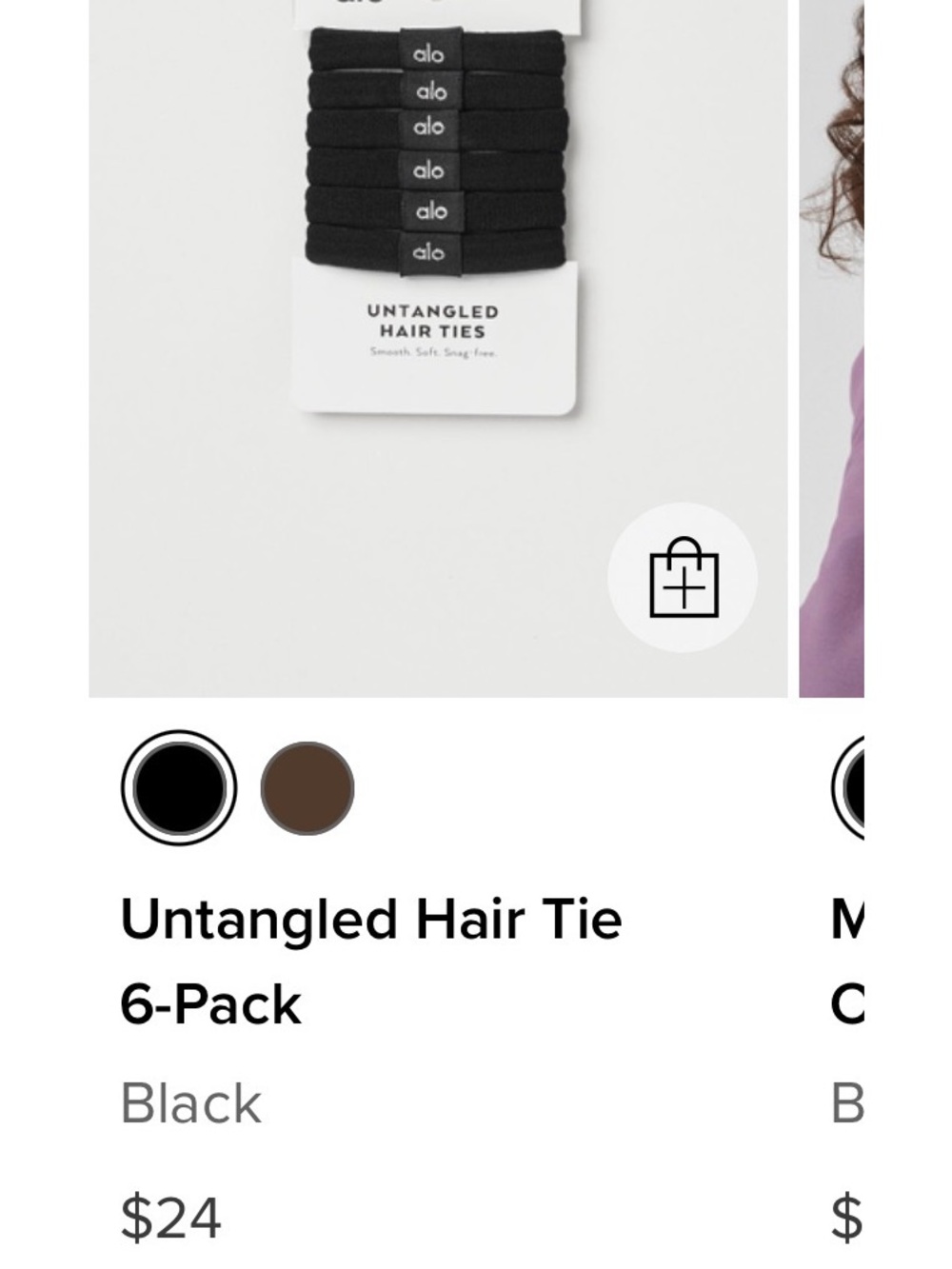 ALO Yoga Black Hair Tie Set